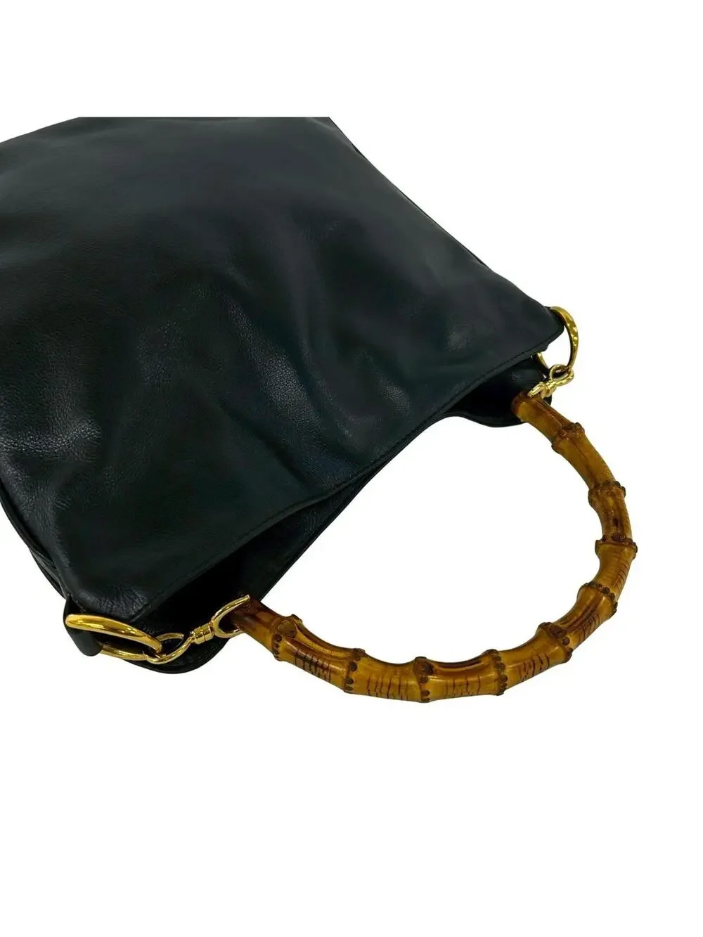 Gucci Vintage Bamboo Handle Open Hobo #317125G51B